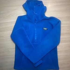 L.L. Bean Vibrant Blue Hooded Fleece